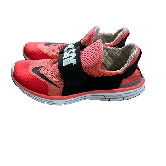 RARE Nike Lunarfly 306 JUST DO IT Light Crimson White Black‎ Sz 9.5 644395-600 main image 6